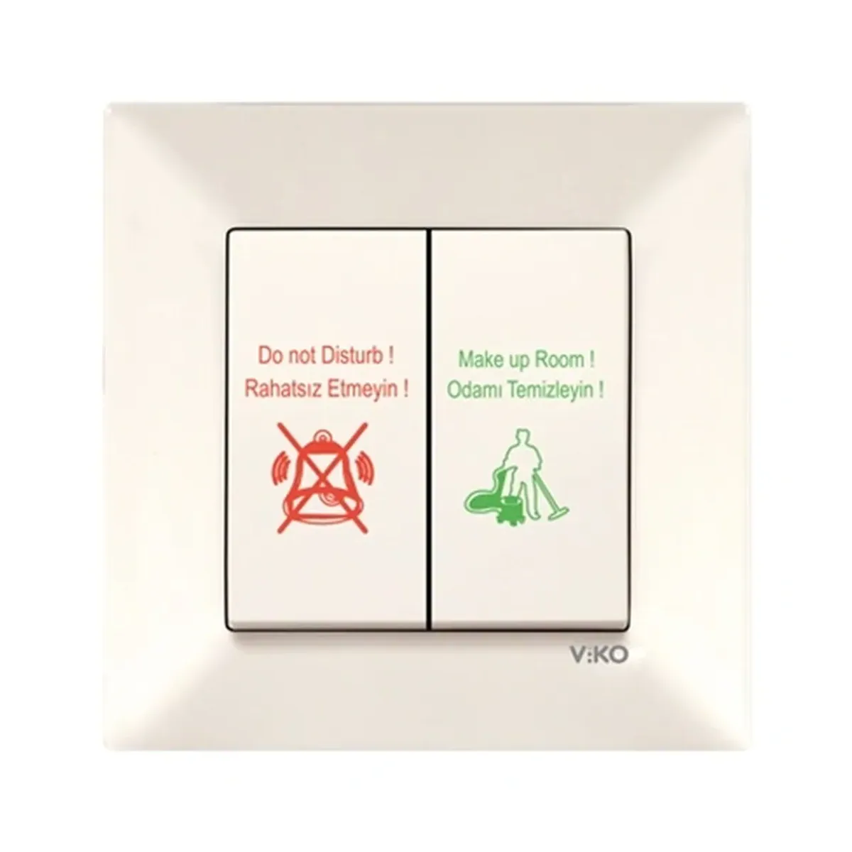 Viko Karre Meridian Cream DND/MUR Changeover Switch