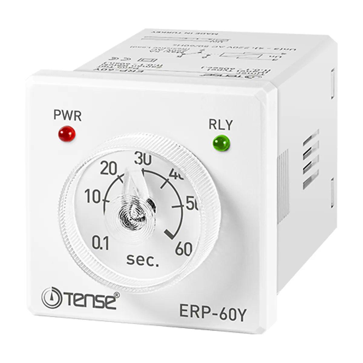 Tense ERP-60Y Zaman Rölesi, 60 saniye'ya kadar, 48 x 48 mm
