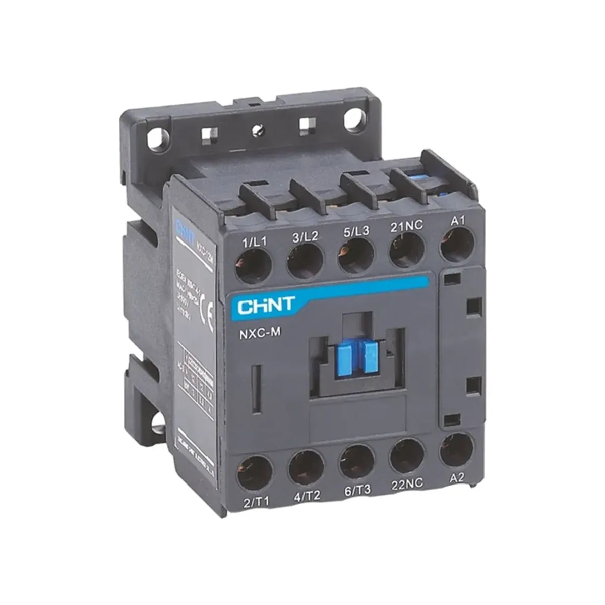 Chint NXC Serisi 3 Kutup 6A 220V AC 1NO Yardımcı Kontaklı Mini Kontaktör NXC-06M10