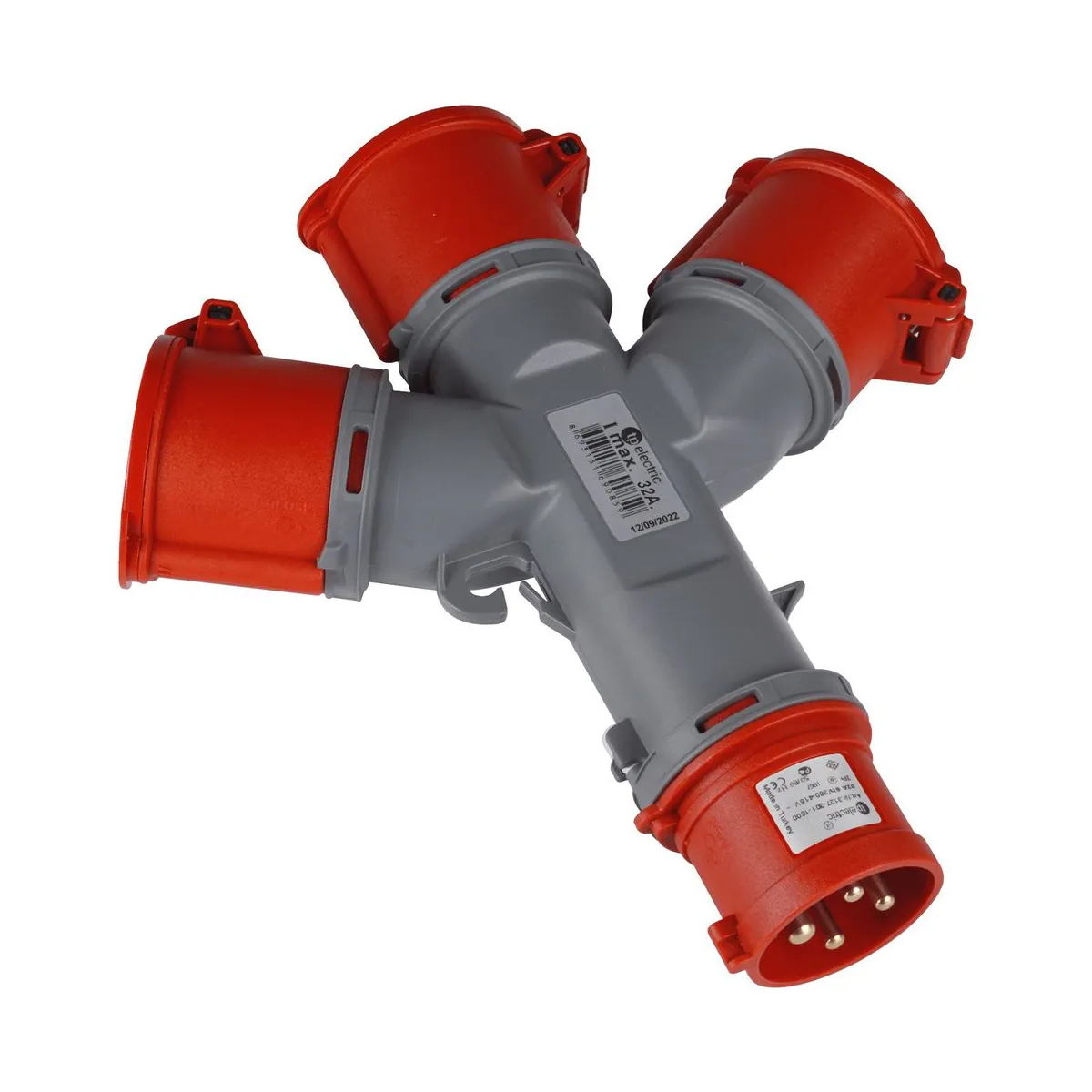 TP Elektrik 3126-513-1600 CEE Çoklu 3Y Priz 3x(4X32A)Priz 4x32A FİŞ IP44