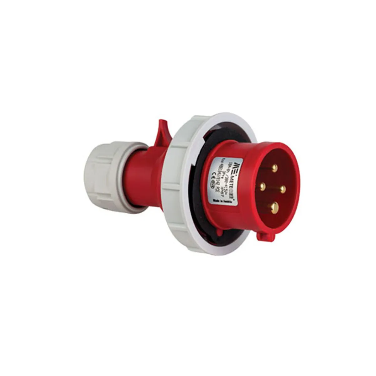 PCE 406104V 4x16A Straight Plug IP67 Screw Type