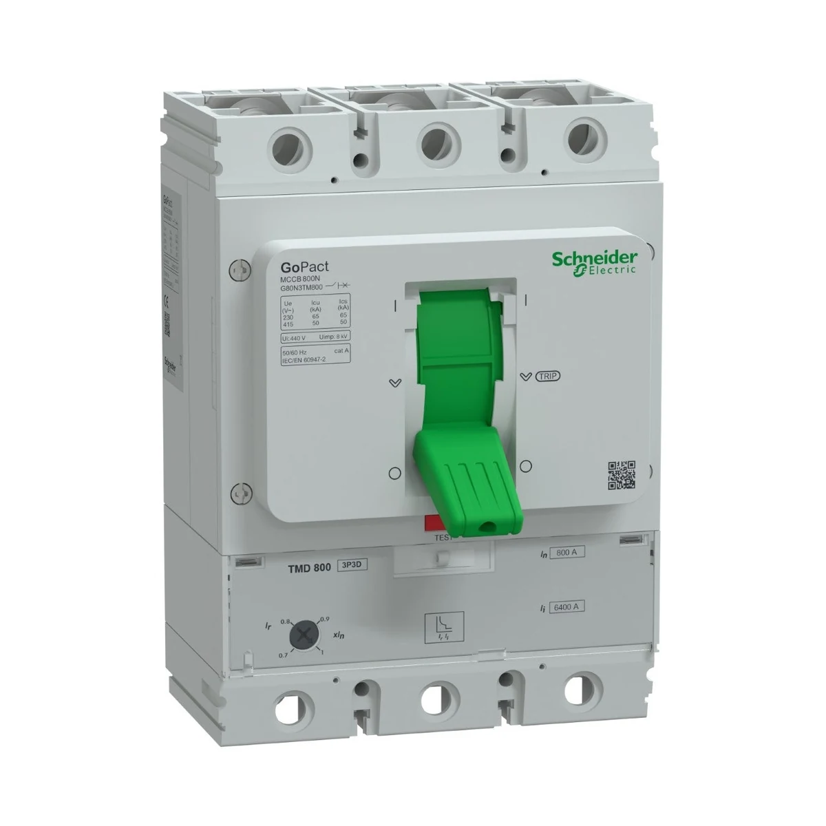Schneider Electric G80N3TM800 GOMCCB 800N 3P3D 800A TMD