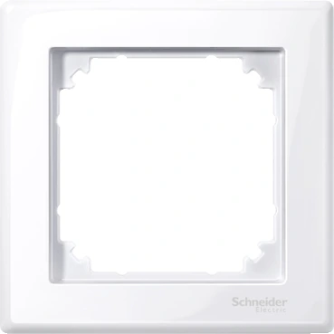 Schneider Electric MTN478125 Merten System M, Single Frame, Active White, M-Smart