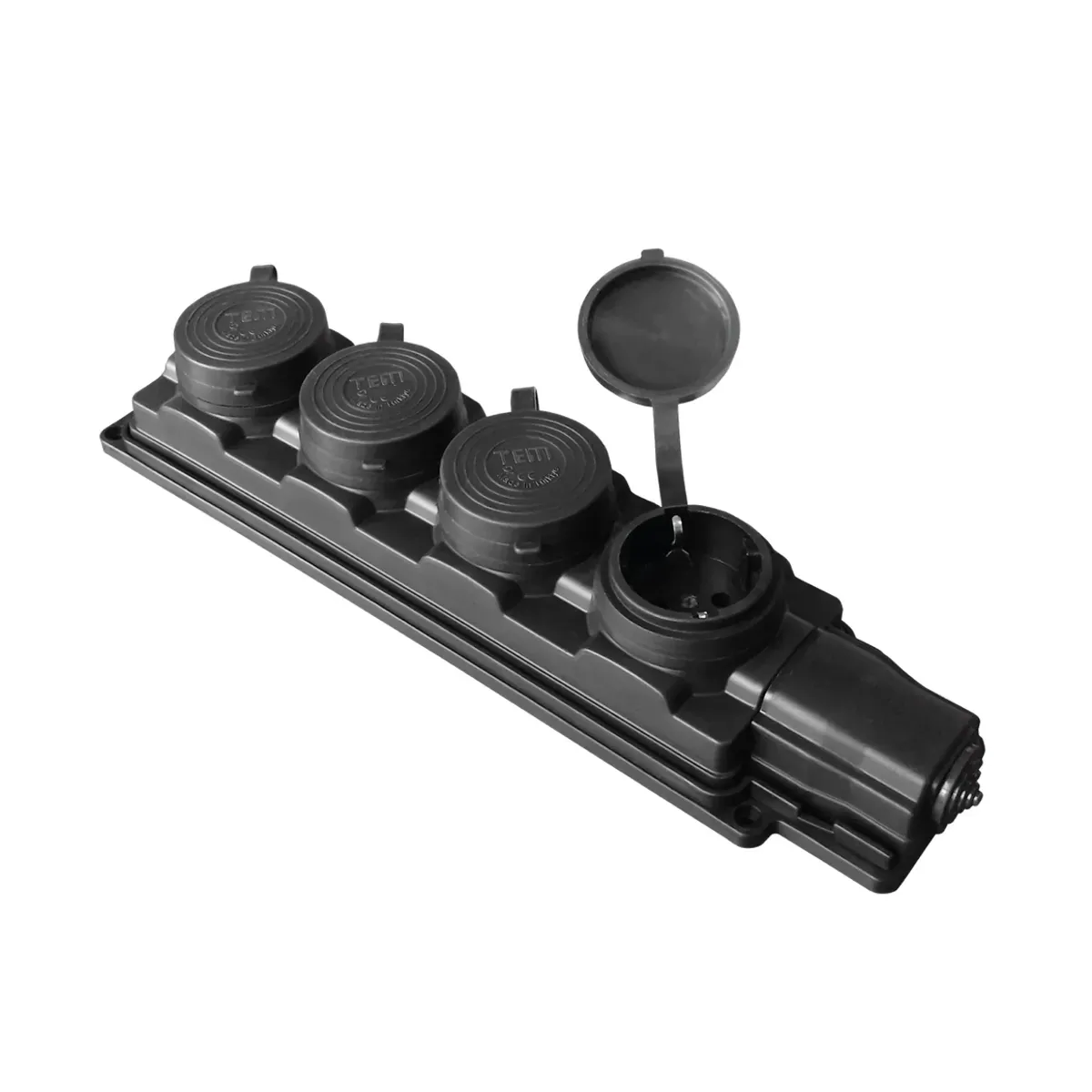 Tem 215.116.104 16A Four-Way Group Socket 2P+E