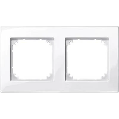 Schneider Electric 515219 Double frame, M-Plan, White