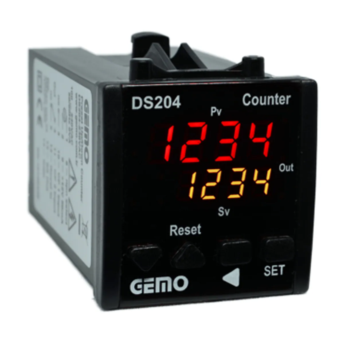 GEMO DS204-24V 4-Digit Counter, 48x48 mm, 18..32Vdc / 14..28Vac