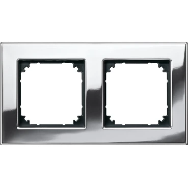 Schneider Electric 475239 M-Elegance metal double frame, chrome