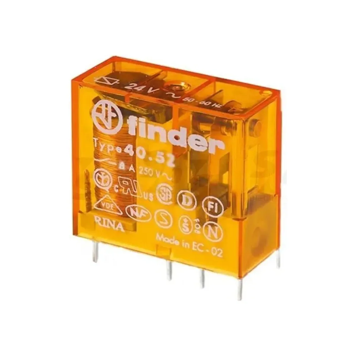 Finder F.46.52.8.230.0040 Miniature Industrial Relay 230V AC 8A