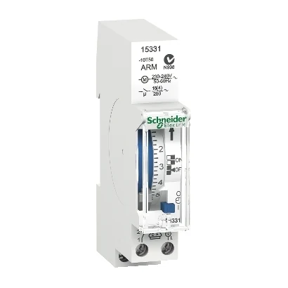 Schneider Electric 15331 IH, 7 days, 1 ON-OFF contact outputs, 100 hours reserve