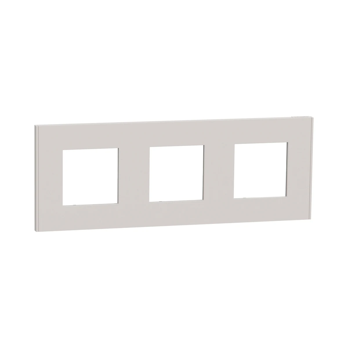 Schneider Electric NU600624 Unica Deco Essentials Triple Frame Light Gray