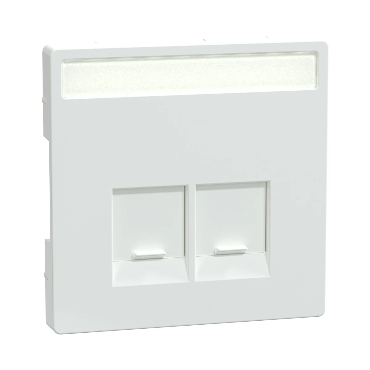 Schneider Electric MTN4574-6033 Merten System-D, Double SE Connector RJ45 Rocker Cover with Label, Sahara