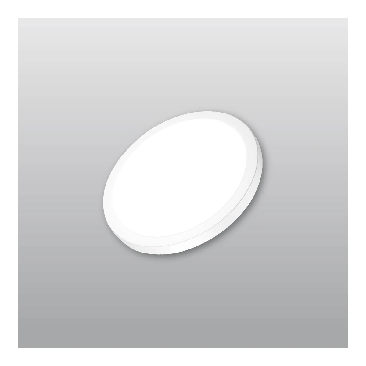ACK AP03-02490 Surface-Mounted Round CCT LED Panel 24W White