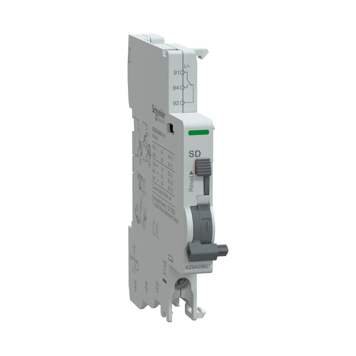 Schneider Electric EZ9A29927 Pro Auxiliary Contact Fault Contact SD, 1AK, AC/DC