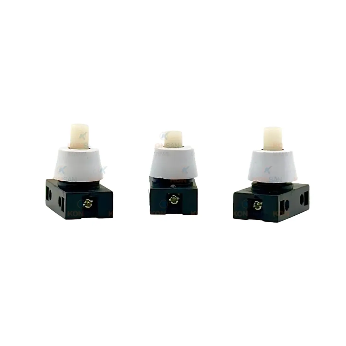 HWA-016 Mini Push Button Click-Click White Switch (Domestic)