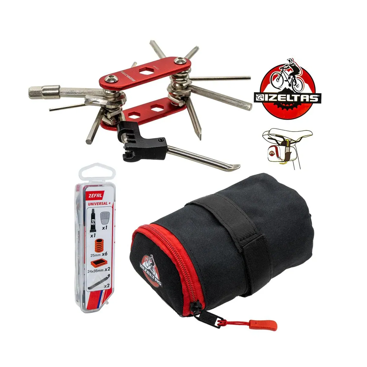 İzeltaş Bicycle Repair Kit 3 Pieces