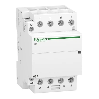 Schneider Electric A9C20864 iCT Sessiz Kontaktörler, 63A 4NO 220-240 VAC — üretici katalog görseli