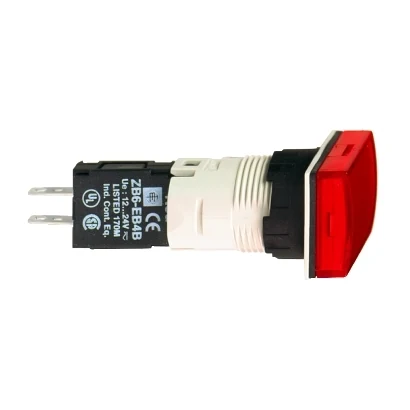 Schneider Electric XB6DV4BB RECT.PILOT LIGHT RED 6-24 — üretici katalog görseli