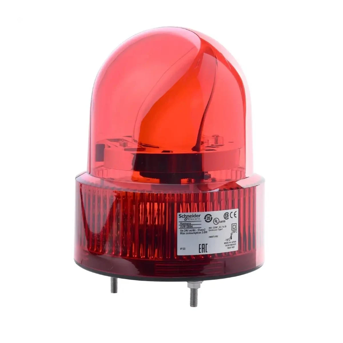 Schneider Electric XVR12B04 Döner tepe lambası, kırmızı, LED, 24V AC/DC