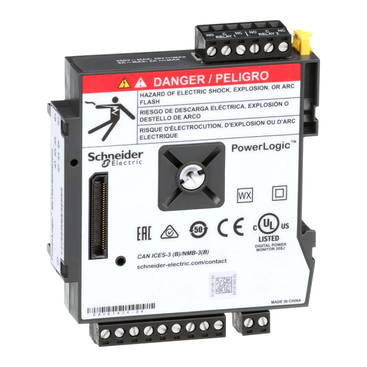 Schneider Electric METSEPM89M2600 PM8000/ION7400 I/O Module, 6 DI, 2 Form-C Output
