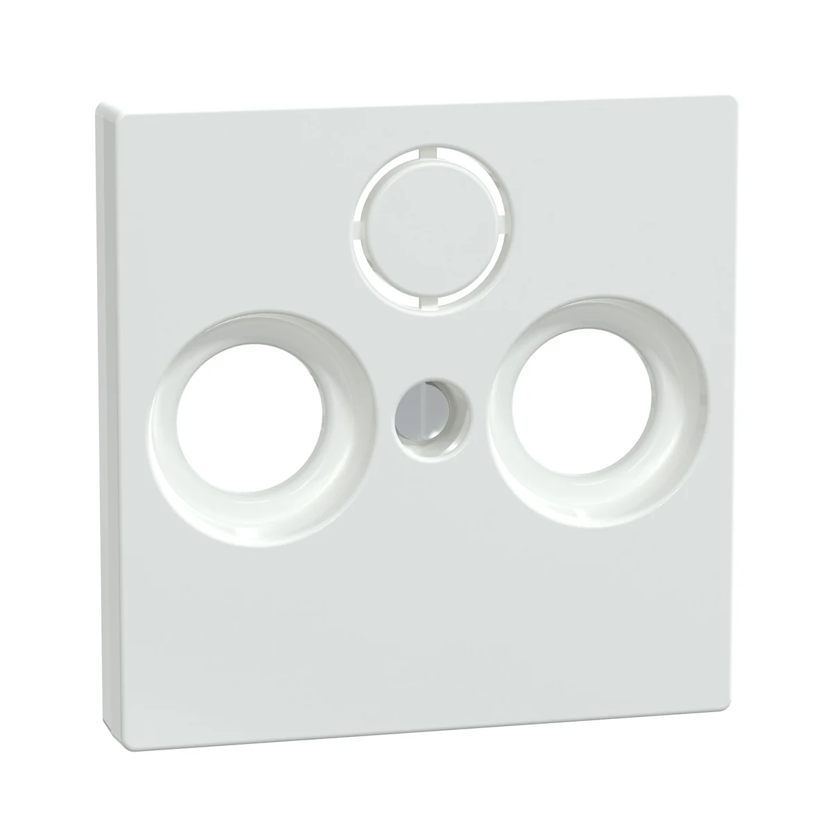 Schneider Electric 296725 TV Socket button cover (2/3 holes), System-M, Active white