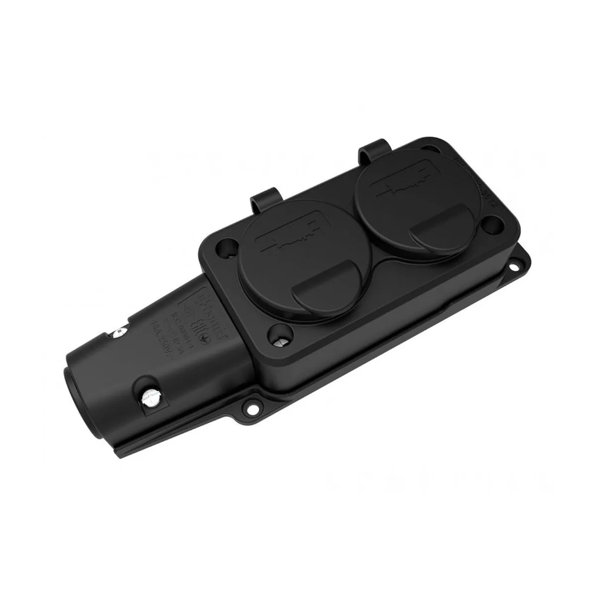 Bemis BK1-1402-3612 Rubber 2-Gang Socket Block 16 A 2P+E IP54