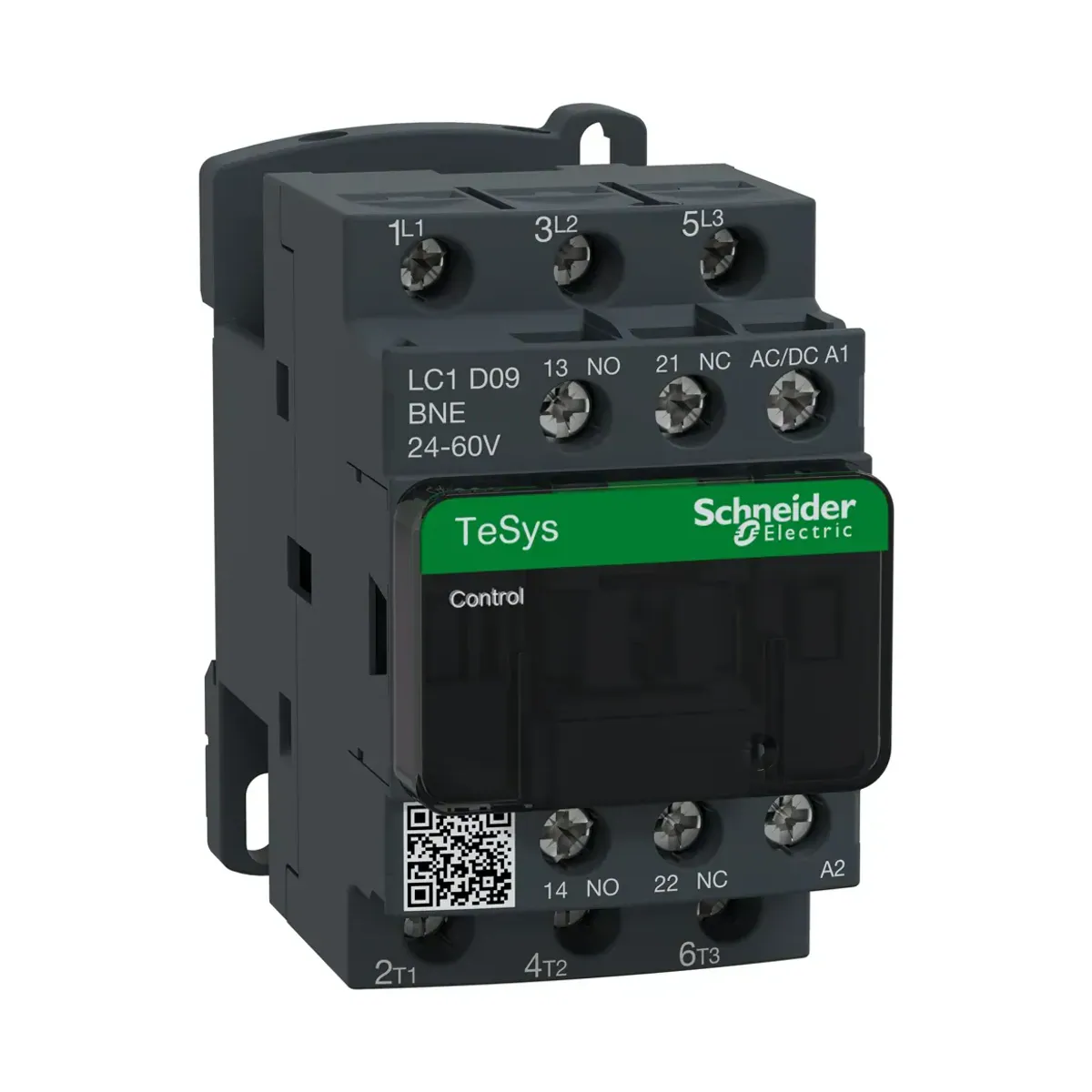 Schneider LC1D09BNE TeSys Deca Advanced Kontaktör 3 Kutuplu 9A AC3 24–60V AC/DC
