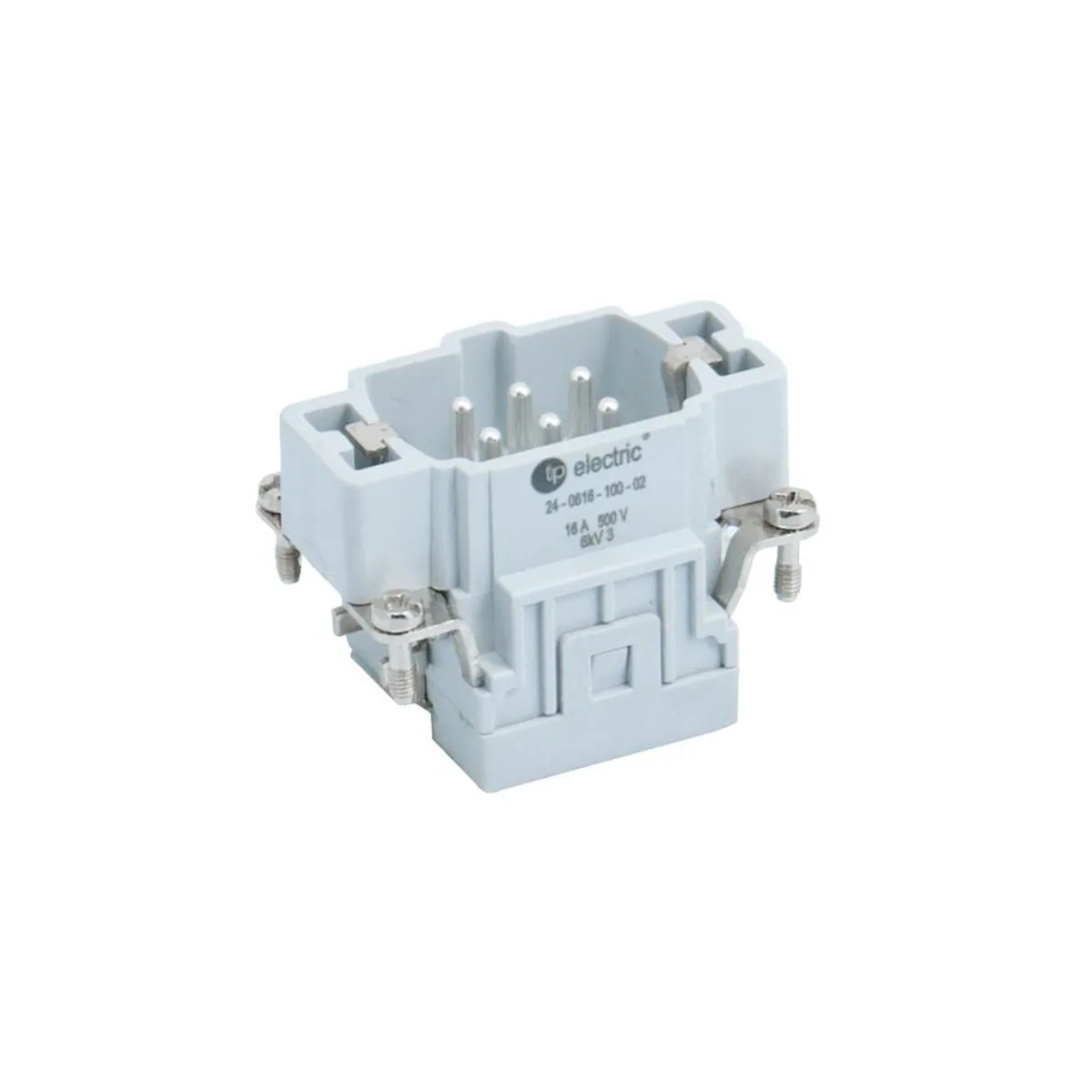 TP Elektrik 24-0616-100-02 6x16A Çok Kontaklı Fiş Çekirdek - Yaylı Bağlantı (1-6), IP 65