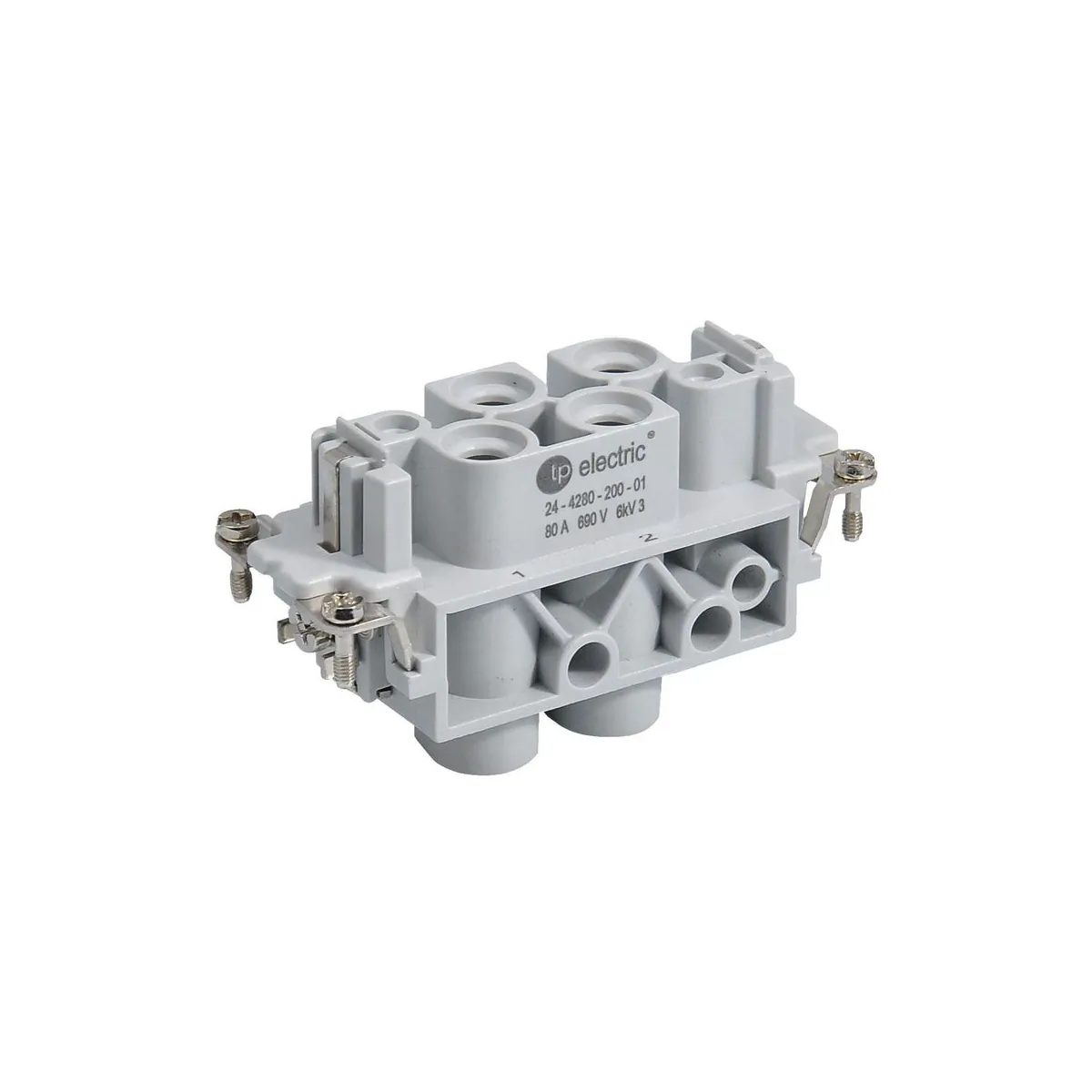 TP Elektrik 24-4280-200-01 4/2x80A/16A Multi-Contact Socket Insert - Screw Connection, IP 65
