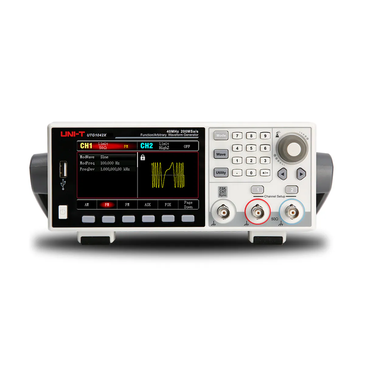 Unit UTG1042X 40MHz 2-Channel 16-Bit Function/Arbitrary Waveform Generator