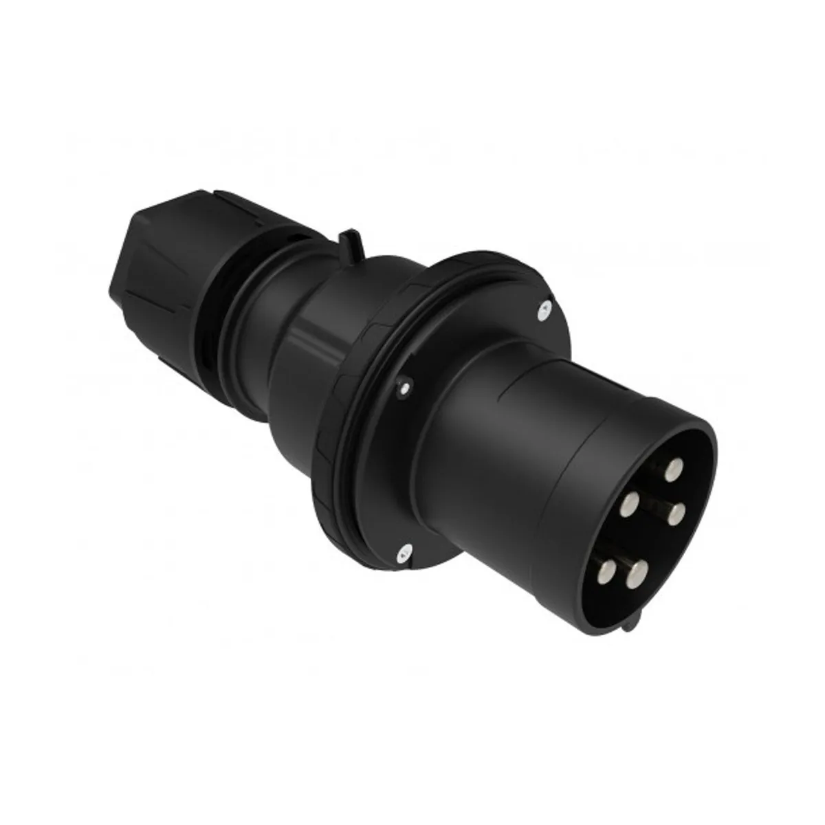 Bemis BCS-4505-2011 CEE Straight Plug 63 A 3P+E+N IP44 Black