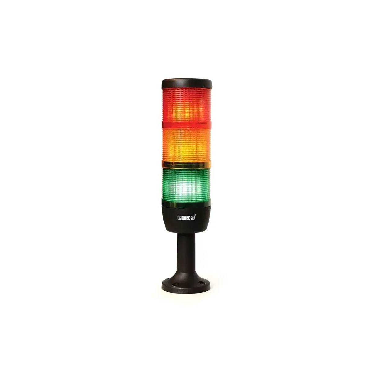 Emas IK Serisi Üç Katlı 220V AC 110mm Plastik Boru ve Ayaklı LED Kolon 70mm
