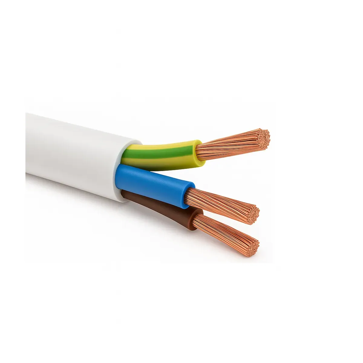Öznur TTR 3x6 mm2 H05VV-F Beyaz Kablo