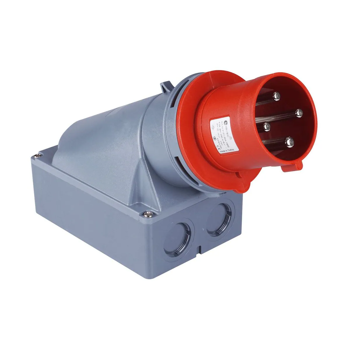 TP Elektrik 3131-312-1600 CEE 4x63A Duvar Fişi, IP 44, 6h
