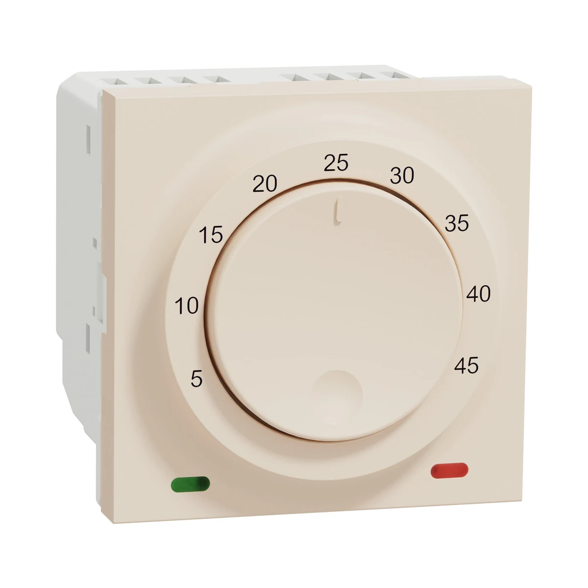 Schneider Electric NU350144 Yeni Unica, Room Thermostat 8A 2 module, Cream