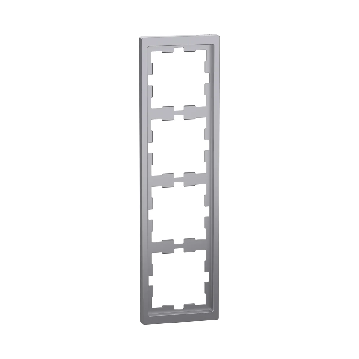 Schneider Electric MEG4040-6536 Merten System-D, 4-Gang Frame, Stainless Steel, D-Life