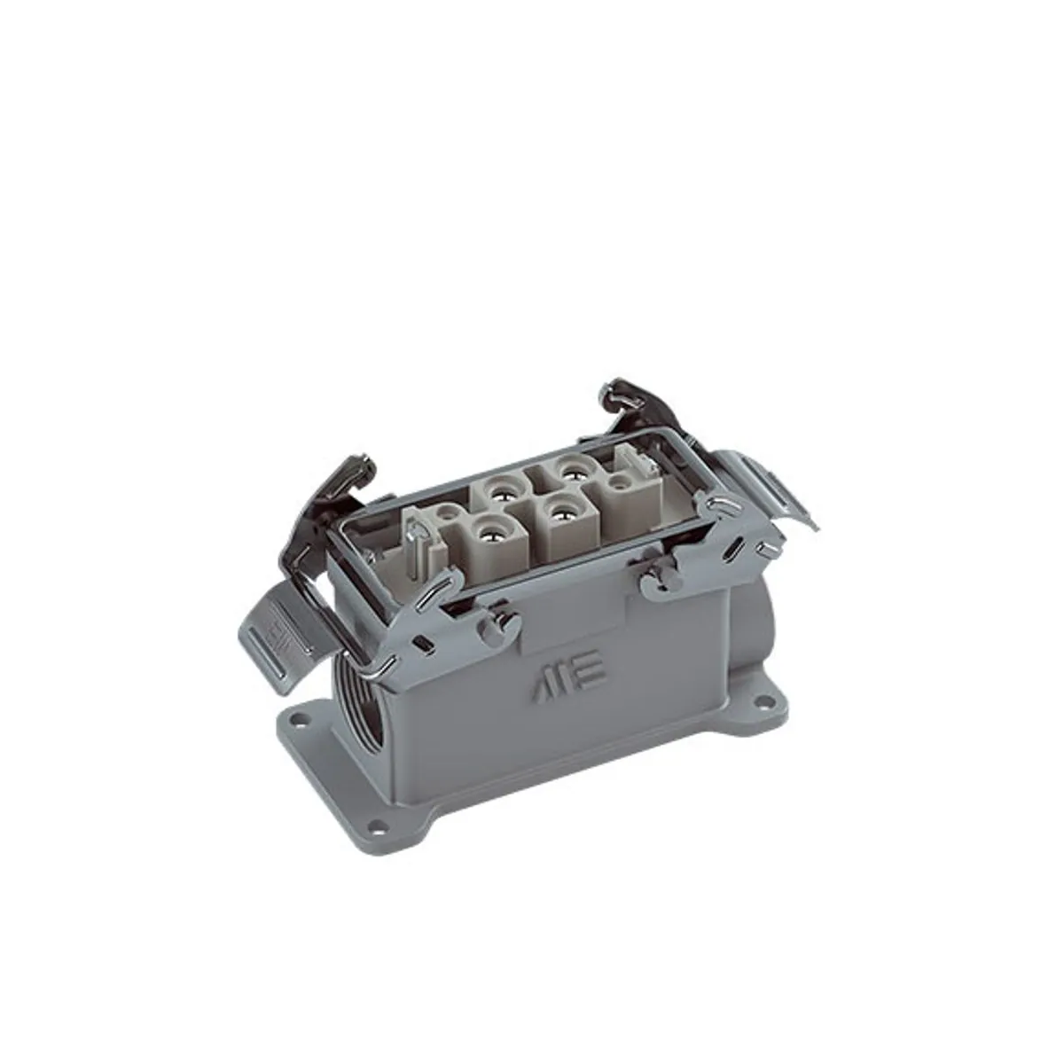 Mete Enerji 403427S 4/2x80/16A Multi Wall Socket Dual Entry Metal Latch