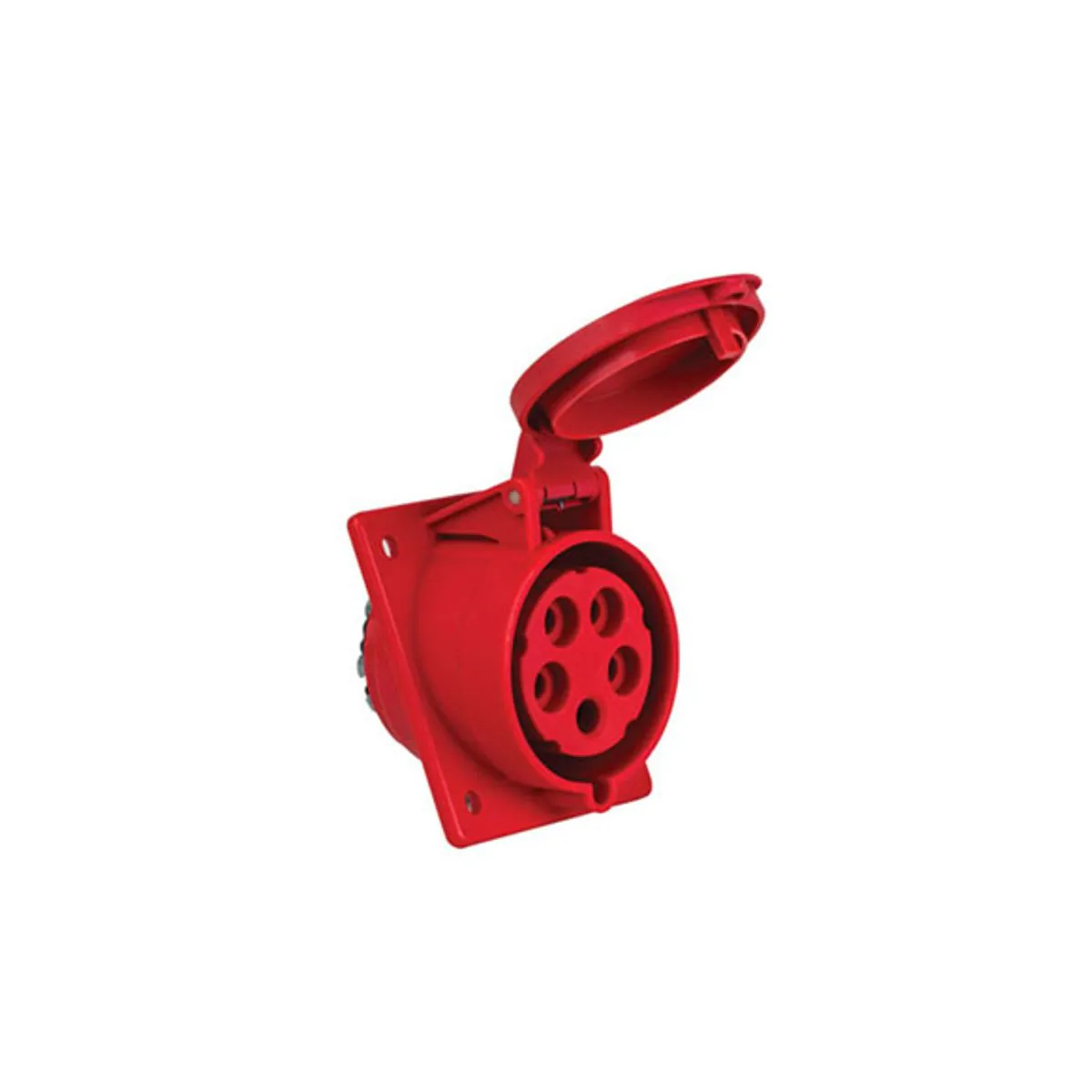 PCE 406521 5x32A Machine Socket Angled IP44