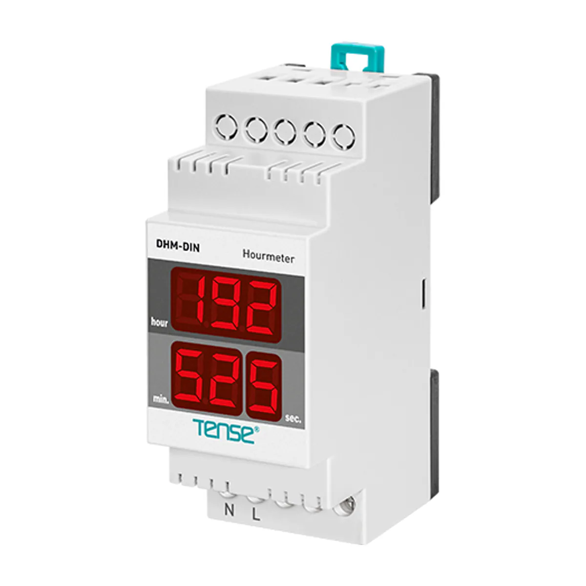 Tense DHM-DIN Digital Operating Hour Meter, DIN rail