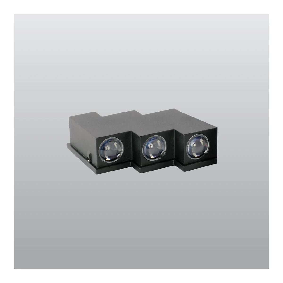 ACK AH07-08221 LED Wall and Ceiling Luminaires 8x1 W 3000K Black