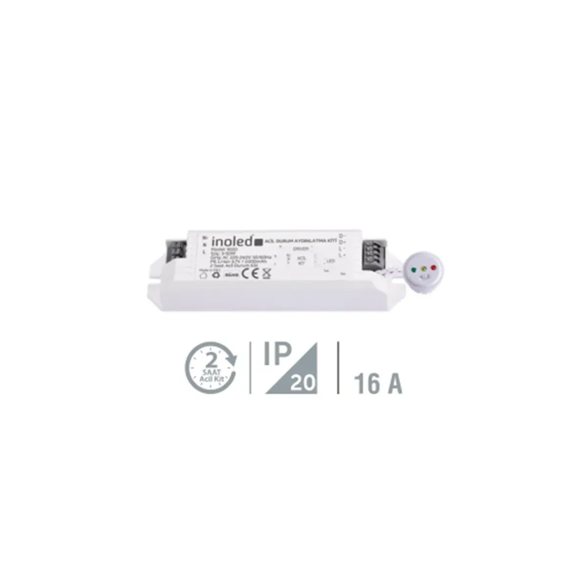 3W 2 Hour Emergency Lighting Timed Emergency Kit