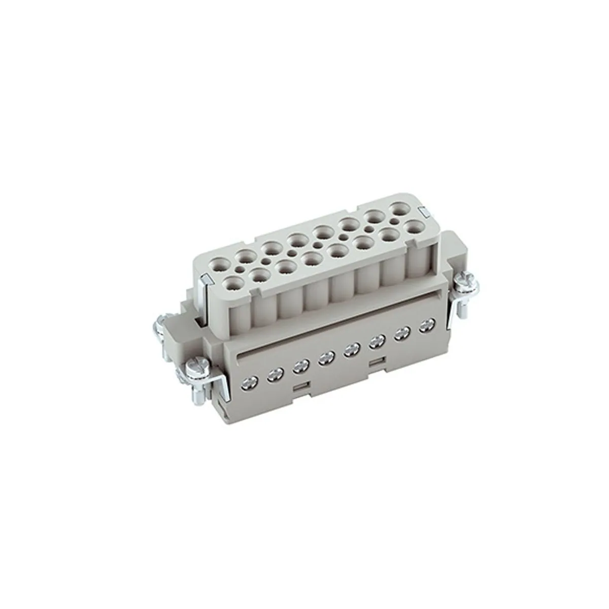 Mete Enerji 29422 16x16A Slim Multi-Pole Socket Insert Mounting