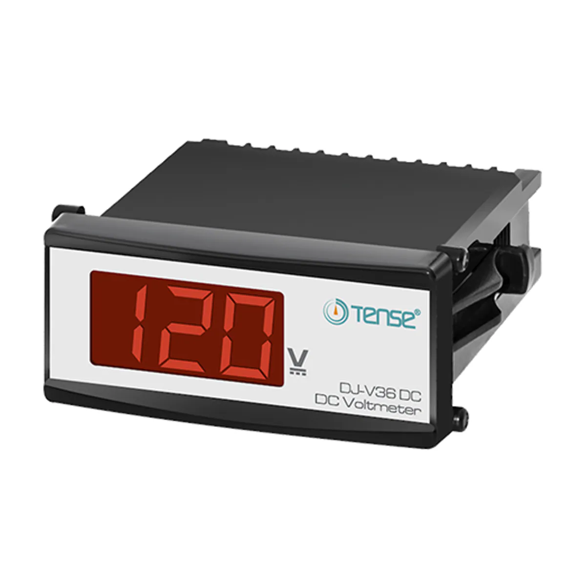 Tense DJ-V36DC Digital DC Voltmeter, 36 x 72 mm