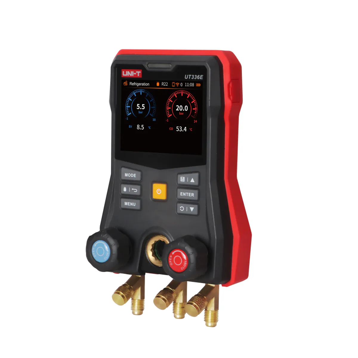 Unit UT336E -1–60 bar Digital Manifold Gauge with 3.5-inch Colour Display