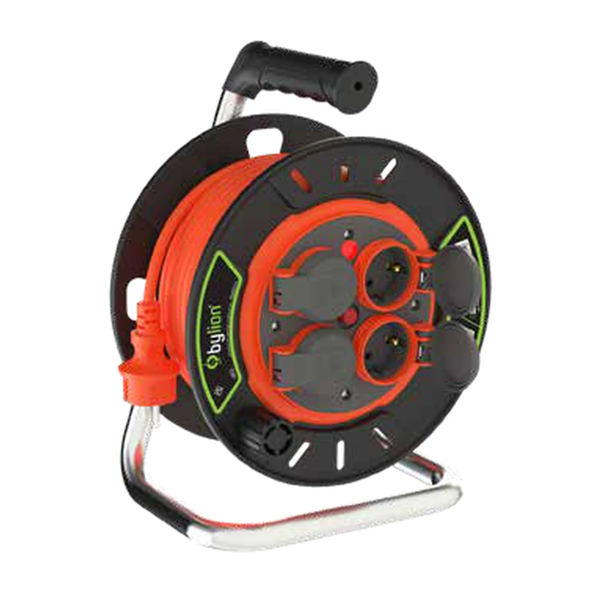 Bylion 130-340-0000 PSP-10000-F Cable Reel 4 sockets Type F (Schuko) IP44
