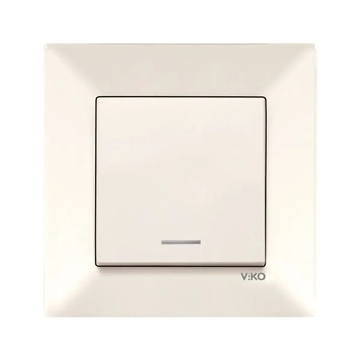Viko Karre Meridian Işıklı Krem Anahtar