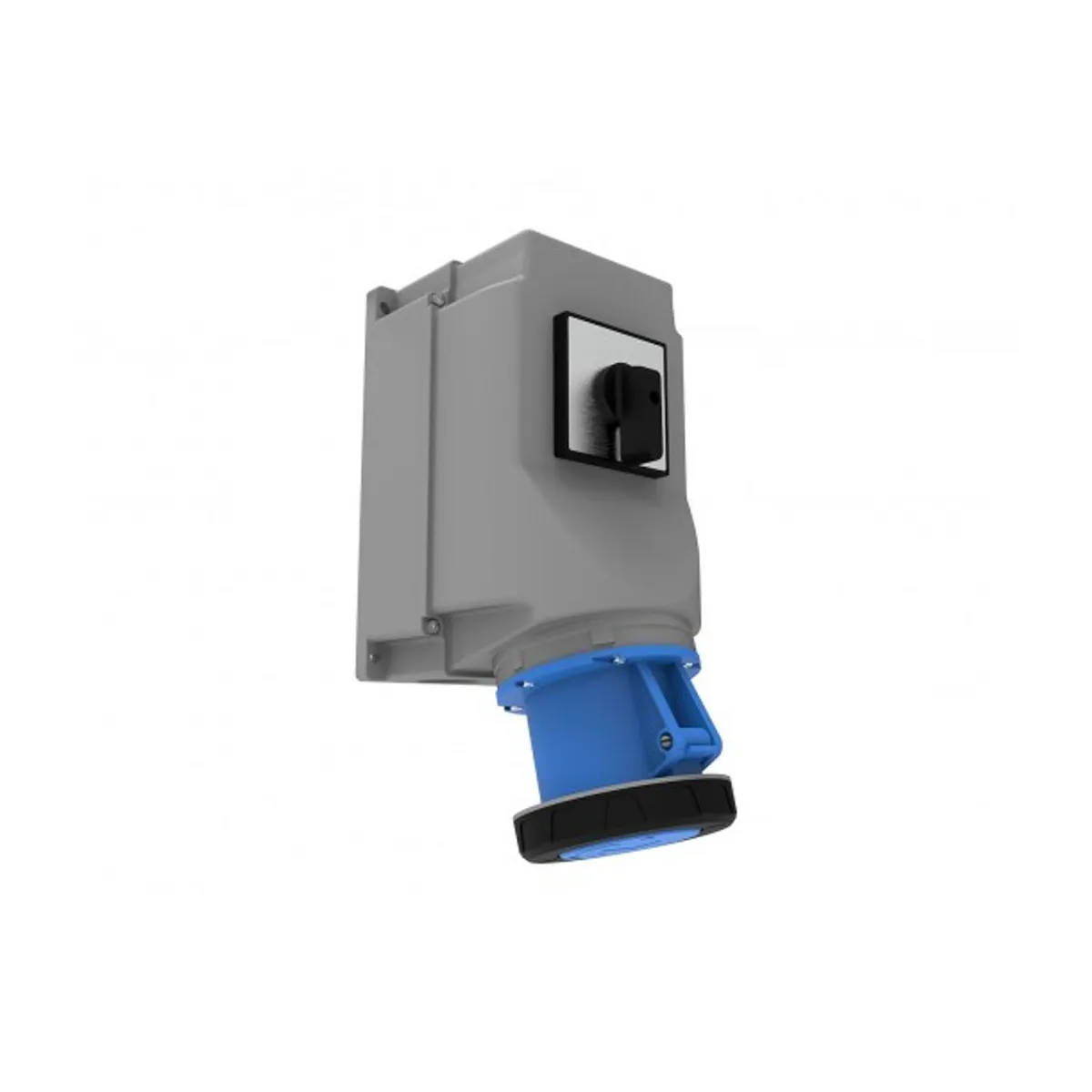 Bemis BC3-6403-7550 CEE 90° Angled Wall Socket with Cam Switch 125 A 2P+E