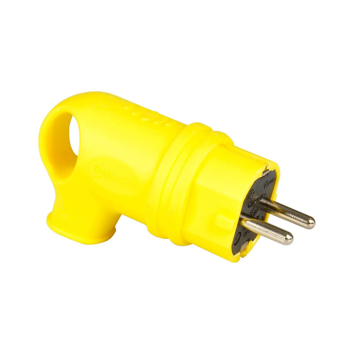 TP Elektrik 3101-302-0700 1x16A Kauçuk Eğik Fiş, IP 44, Sarı