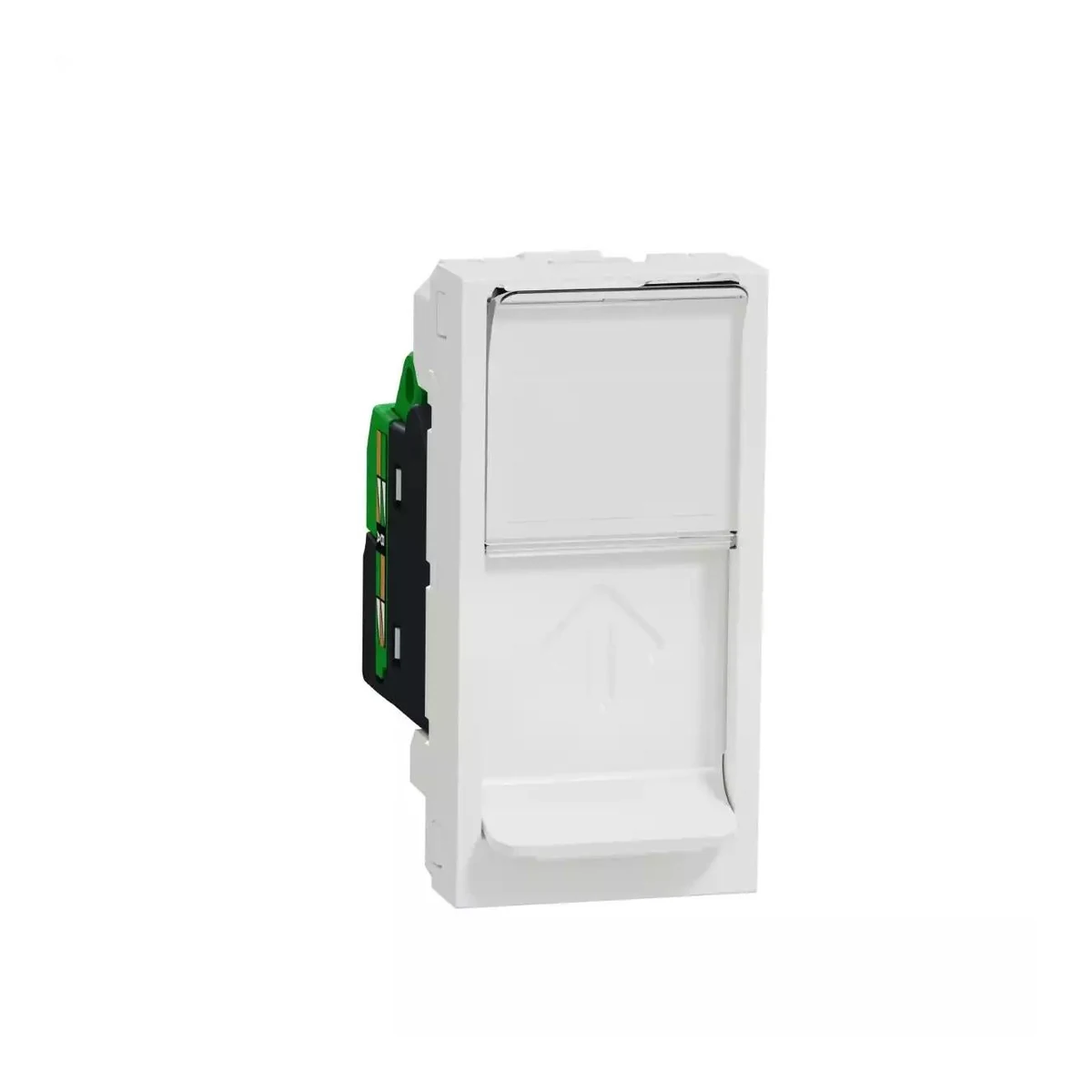 Schneider Electric NU341118 Yeni Unica, RJ45 Cat5e UTP Data Prizi 2 modül, Beyaz — temsili aile görseli