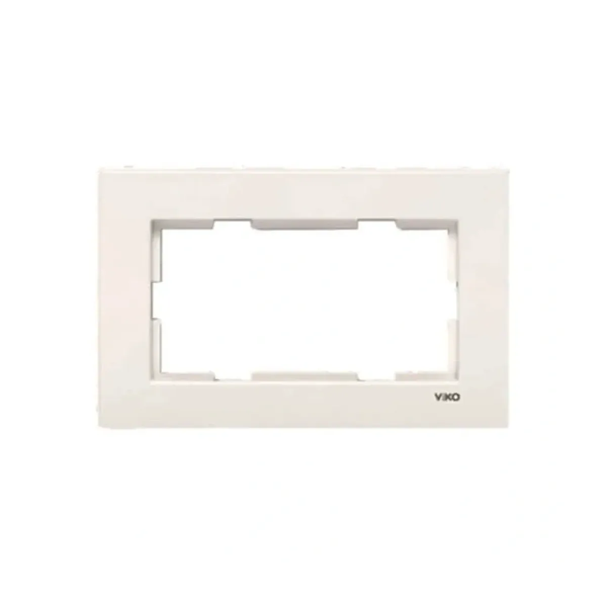 Viko Karre 55 Cream 2-Gang Horizontal Flush-Mounted Socket Frame