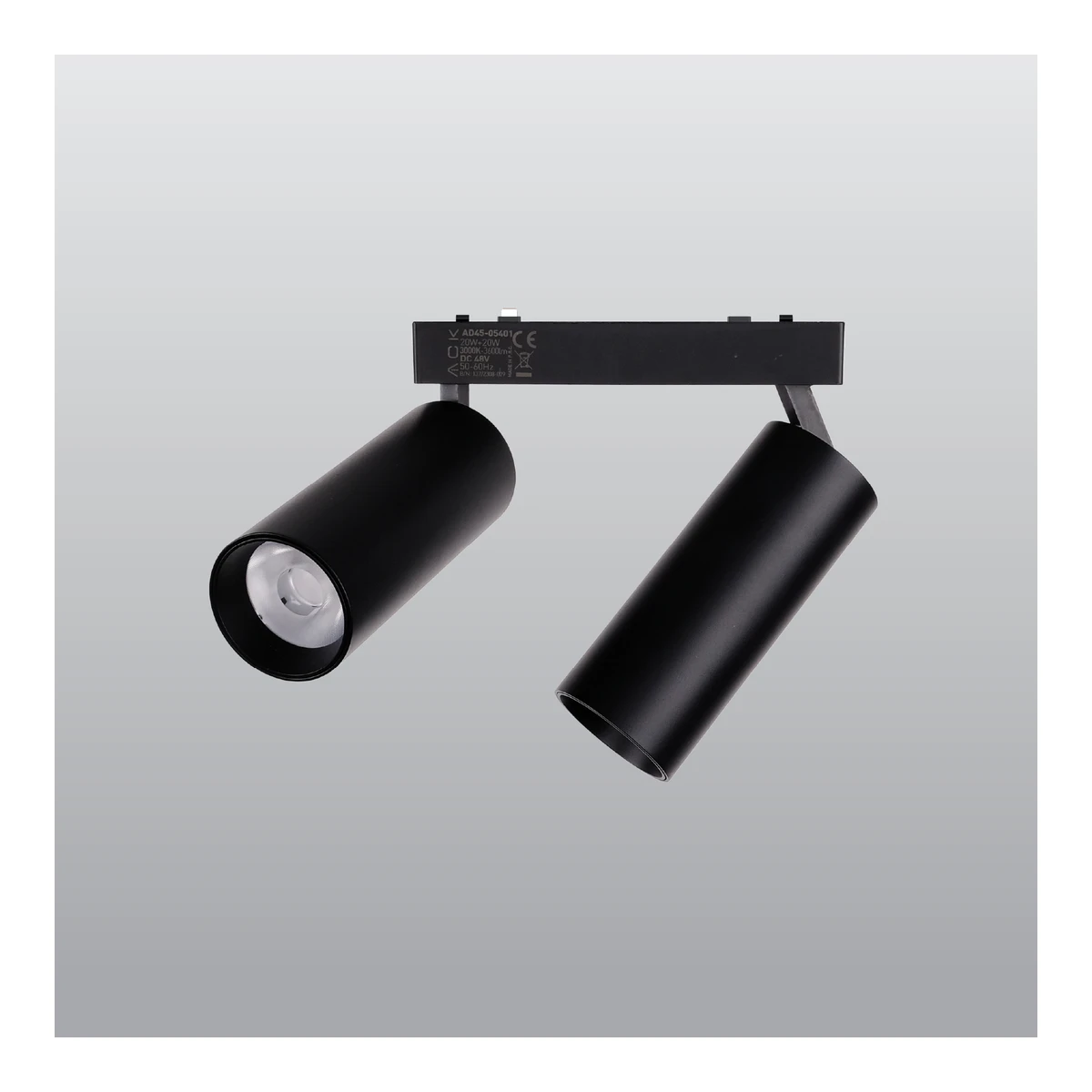 ACK AD45-05391 48V Magnetik Ray Armatürü 10W + 10W CCT Siyah — temsili üretici aile görseli